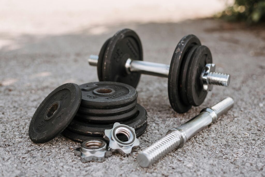 picture of an adjustable dumbbell