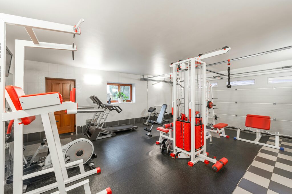 picture of a completed home gym